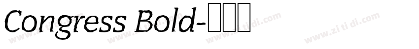 Congress Bold字体转换